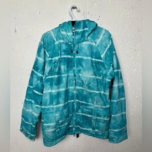 Billabong Blue Tie-Dye Ski Jacket